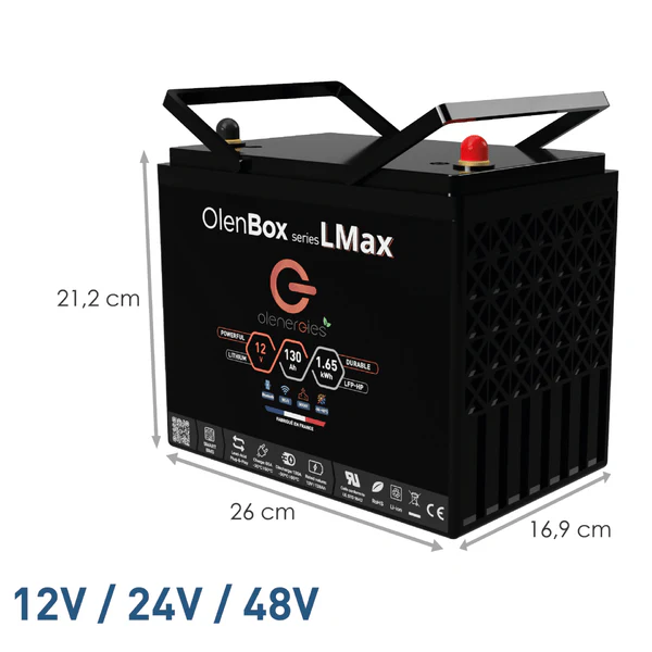 Batterie Lithium LFP 12V 135Ah LMax ECO OLENERGIES