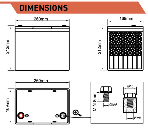 Batterie Lithium LFP 12V 135Ah LMax ECO OLENERGIES