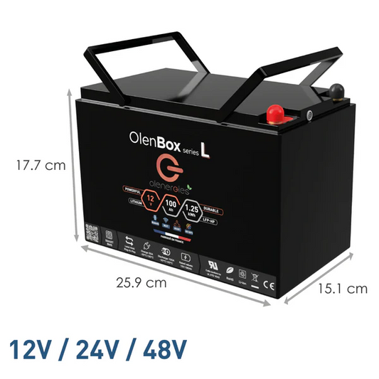 Batterie Lithium LFP 12V 110Ah Olenbox L ECO OLENERGIES